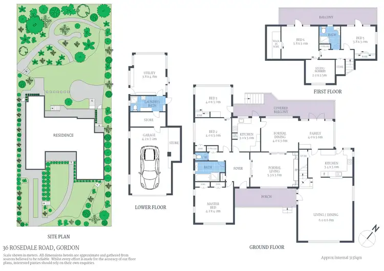 Floorplan of Homely house listing, 36 Rosedale Road, Gordon NSW 2072