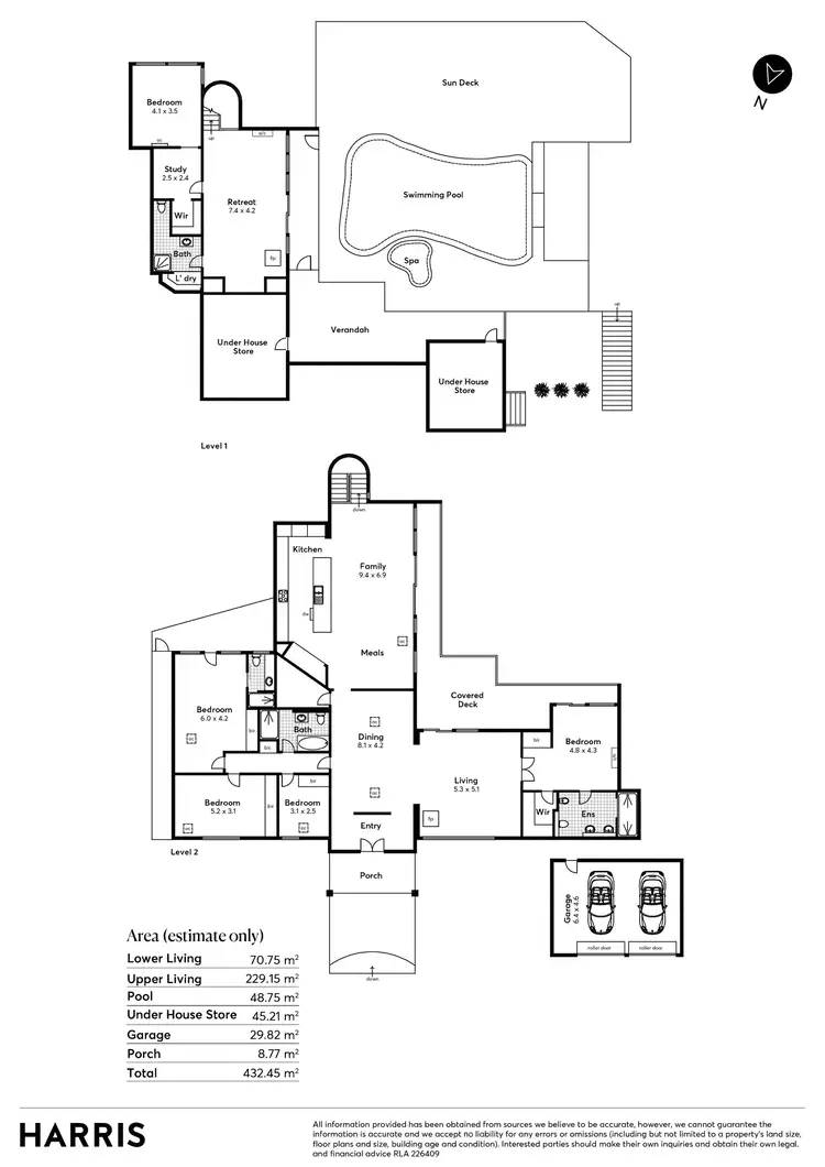 Floorplan of Homely house listing, 1 Mountainview Place, Mount Osmond SA 5064