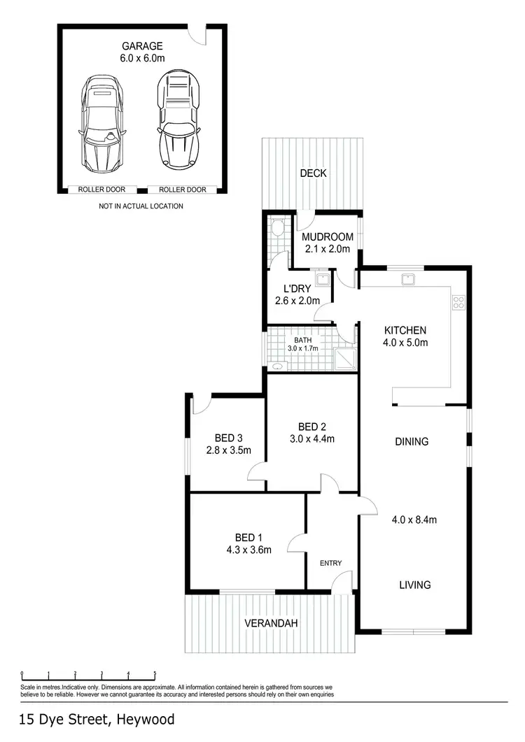 Floorplan of Homely house listing, 15 Dye Street, Heywood VIC 3304
