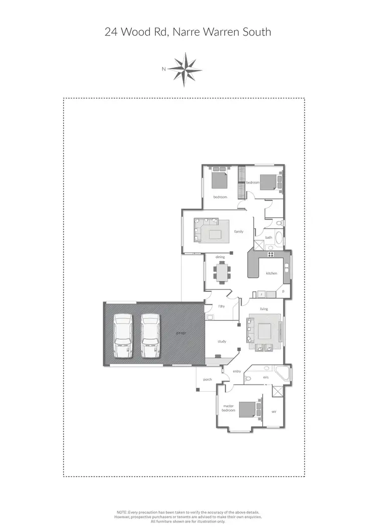 Floorplan of Homely house listing, 24 Wood Road, Narre Warren South VIC 3805
