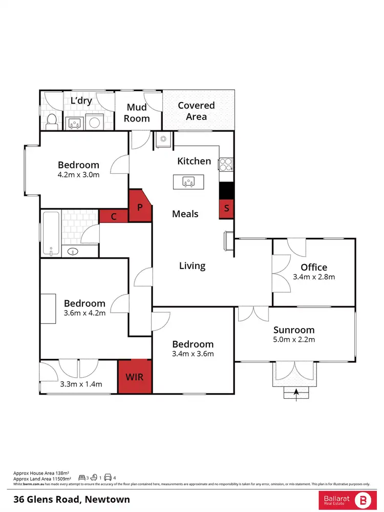 Floorplan of Homely house listing, 36 Glens Road, Newtown VIC 3351