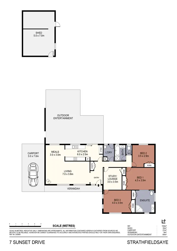 Floorplan of Homely house listing, 7 Sunset Drive, Strathfieldsaye VIC 3551