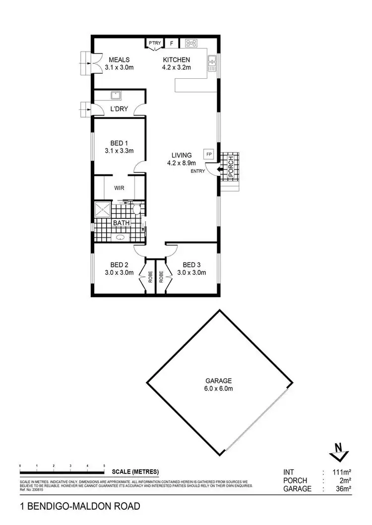Floorplan of Homely house listing, 1 Bendigo-Maldon Road, Lockwood South VIC 3551