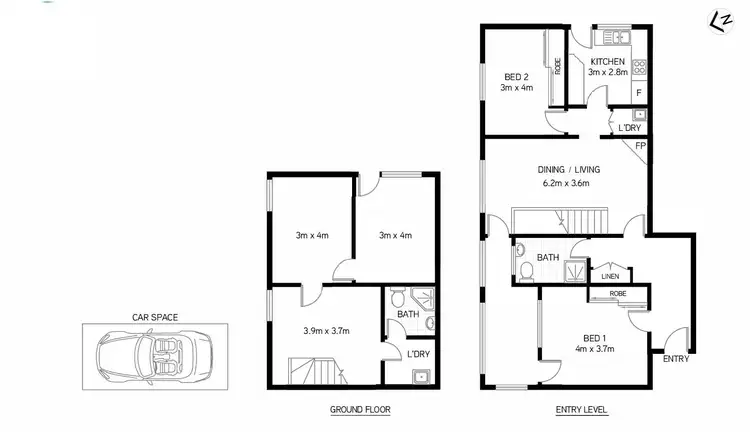 Floorplan of Homely unit listing, 2/67 Pacific Highway, Roseville NSW 2069
