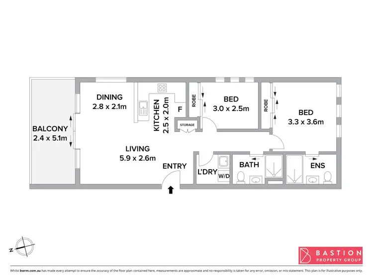 Floorplan of Homely apartment listing, 83/1 Windjana Street, Harrison ACT 2914