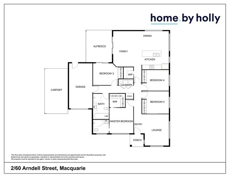 Floorplan of Homely semi-detached listing, 2/60 Arndell Street, Macquarie ACT 2614