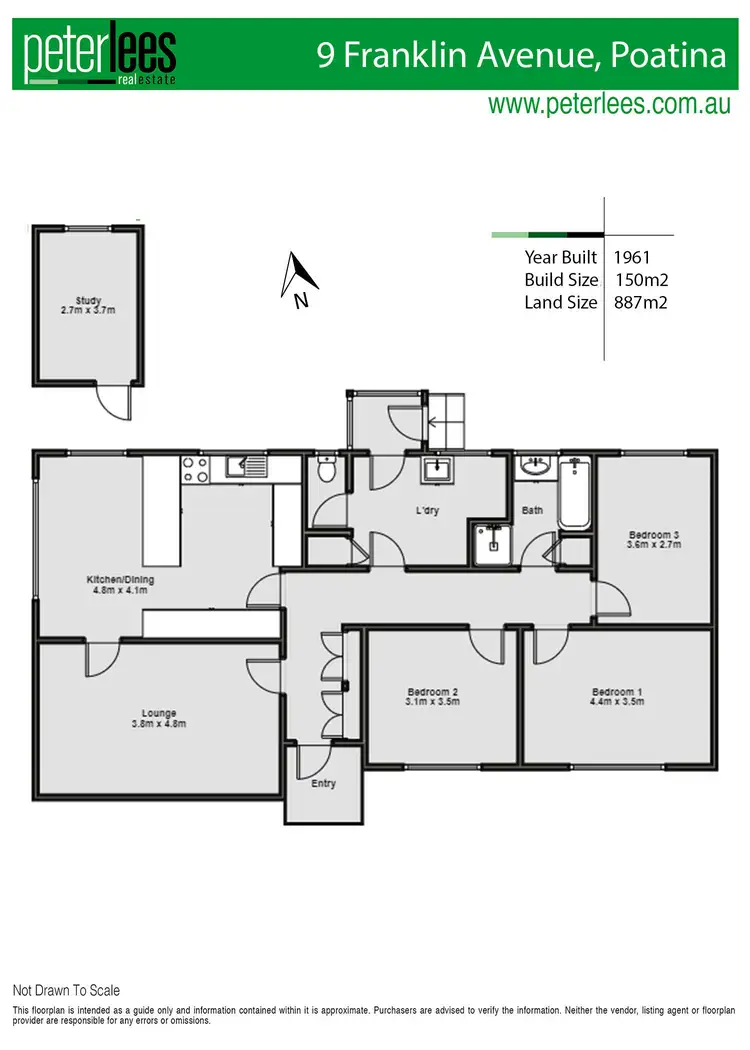 Floorplan of Homely unit listing, 9 Franklin Avenue, Poatina TAS 7302