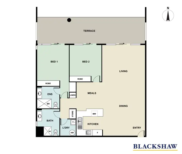 Floorplan of Homely apartment listing, 15/3 Bowen Drive, Barton ACT 2600