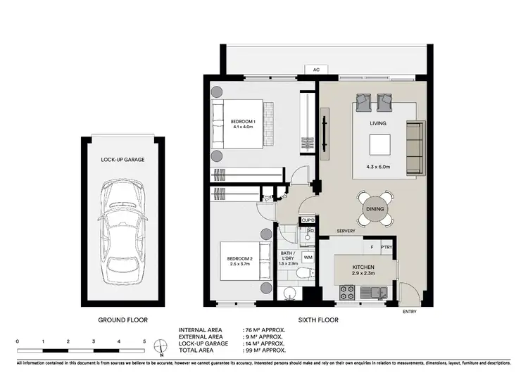 Floorplan of Homely apartment listing, 61/27 Rangers Road, Cremorne NSW 2090