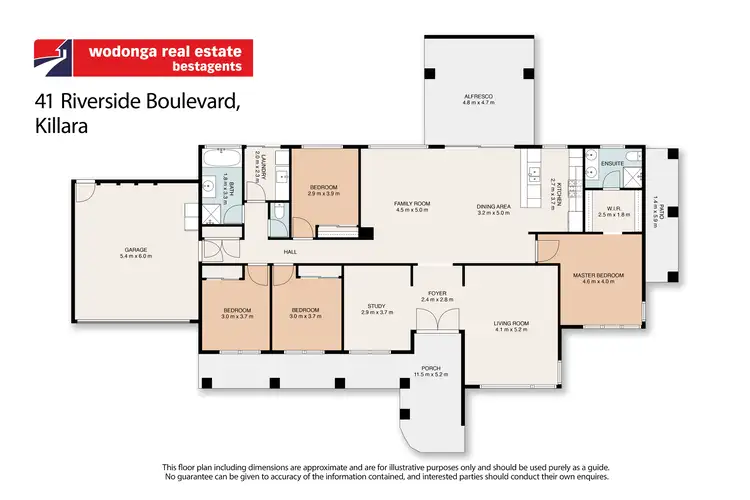 Floorplan of Homely house listing, 41 Riverside Boulevard, Killara VIC 3691