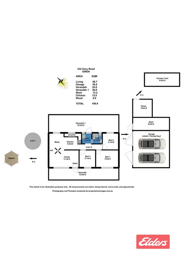 Floorplan of Homely house listing, 332 Gory Road, Owen SA 5460