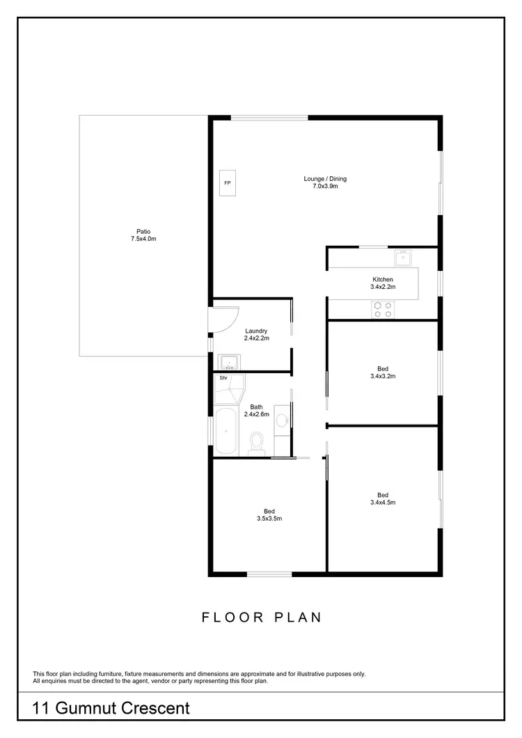 Floorplan of Homely rural property listing, 11 Gumnut Crescent, Bungonia NSW 2580