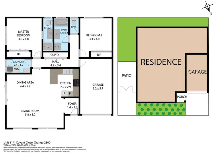 Floorplan of Homely villa listing, 11/4 Covent Close, Orange NSW 2800