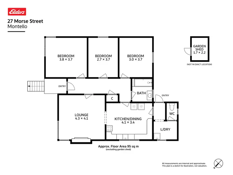 Floorplan of Homely house listing, 27 Morse Street, Montello TAS 7320