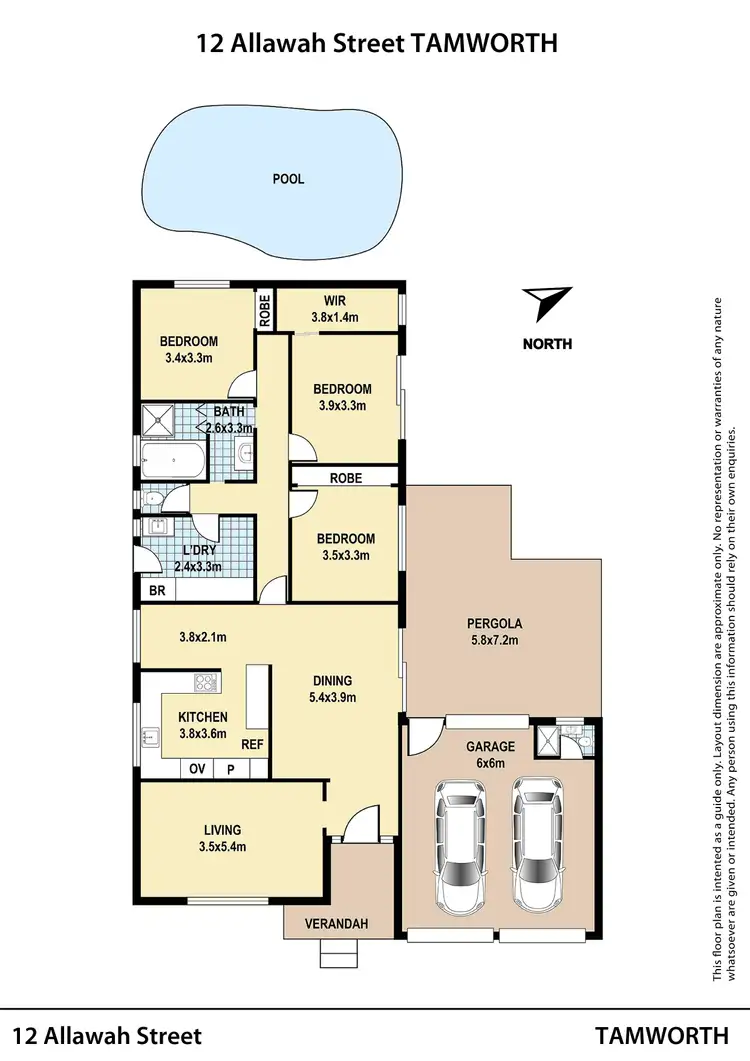 Floorplan of Homely house listing, 12 Allawah Street, Tamworth NSW 2340