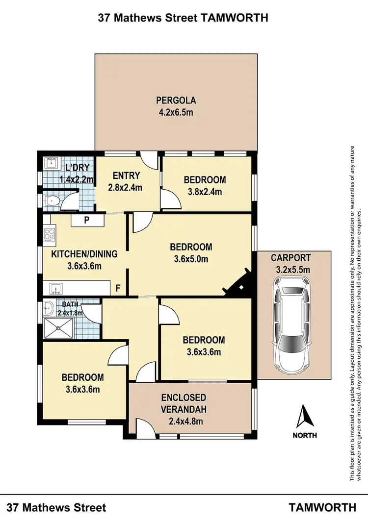 Floorplan of Homely house listing, 37 Mathews Street, Tamworth NSW 2340