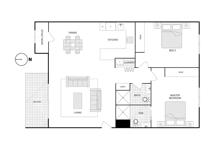 Floorplan of Homely apartment listing, 15/2 Trist Street, Franklin ACT 2913