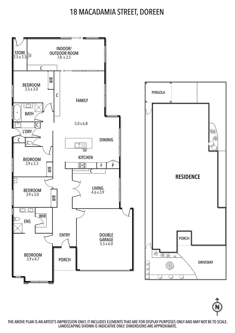 Floorplan of Homely house listing, 18 Macadamia Street, Doreen VIC 3754