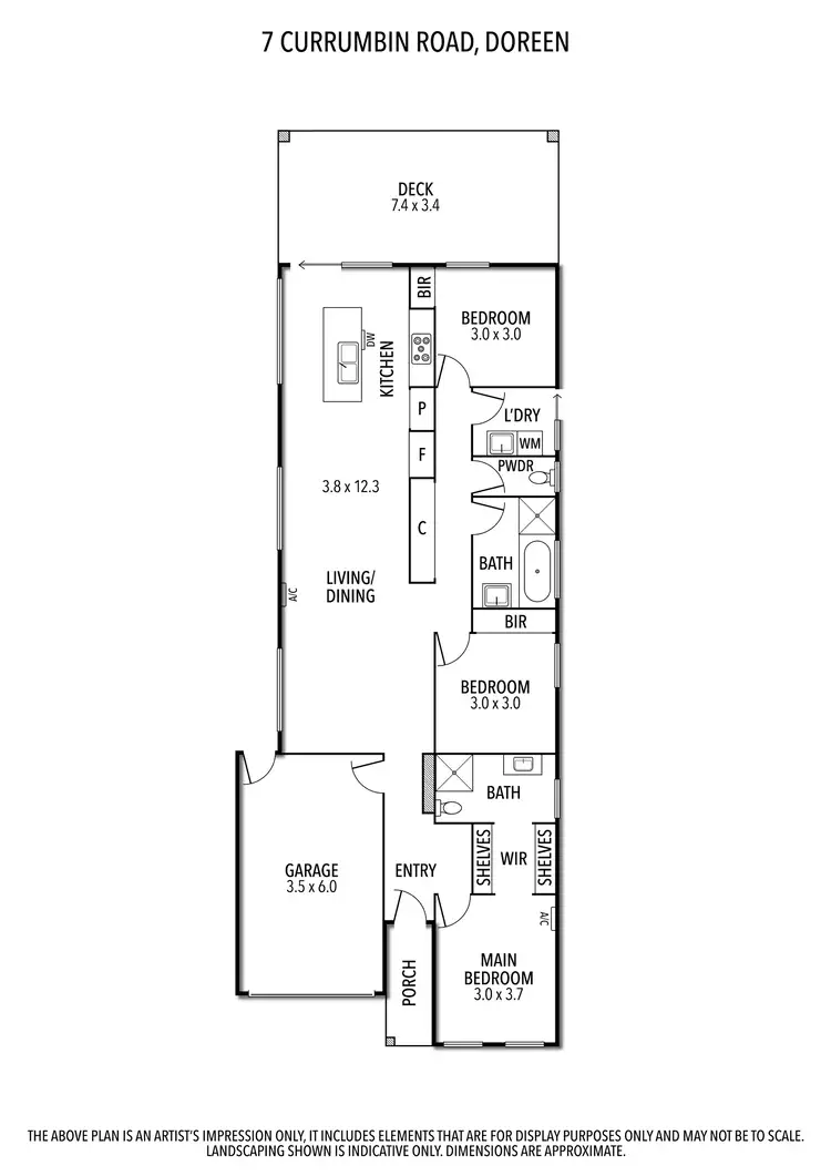 Floorplan of Homely house listing, 7 Currumbin Road, Doreen VIC 3754