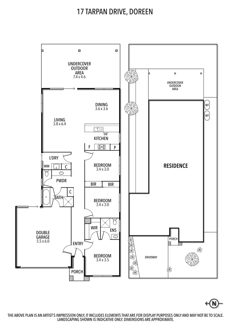 Floorplan of Homely house listing, 17 Tarpan Drive, Doreen VIC 3754