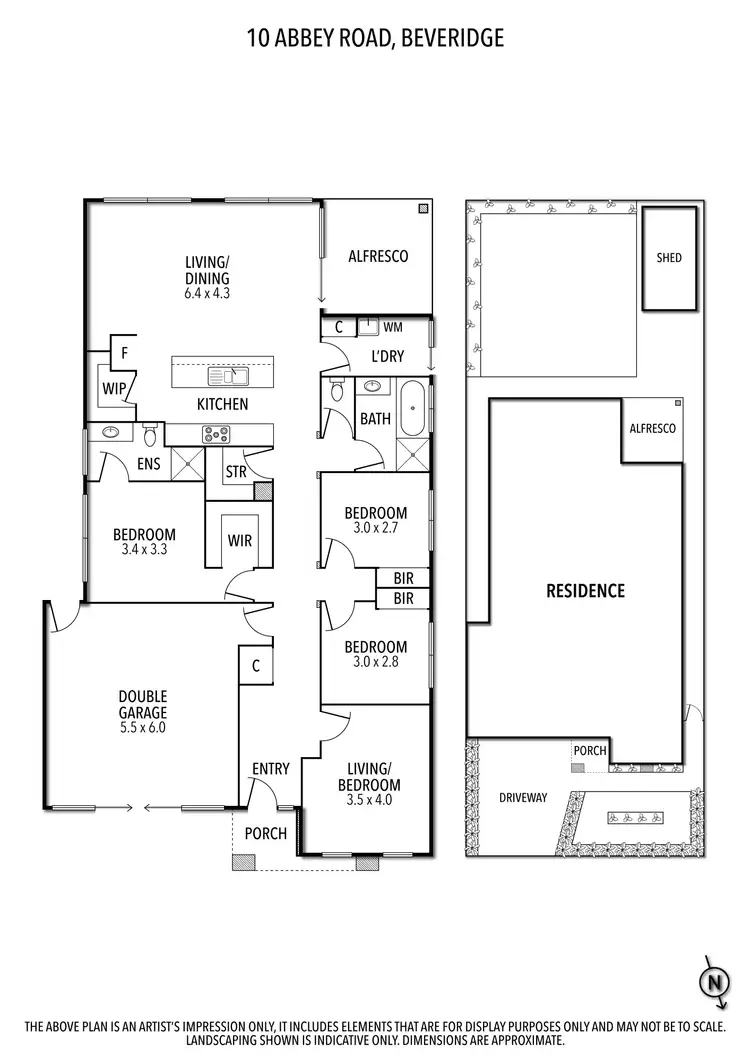 Floorplan of Homely house listing, 10 Abbey Road, Beveridge VIC 3753
