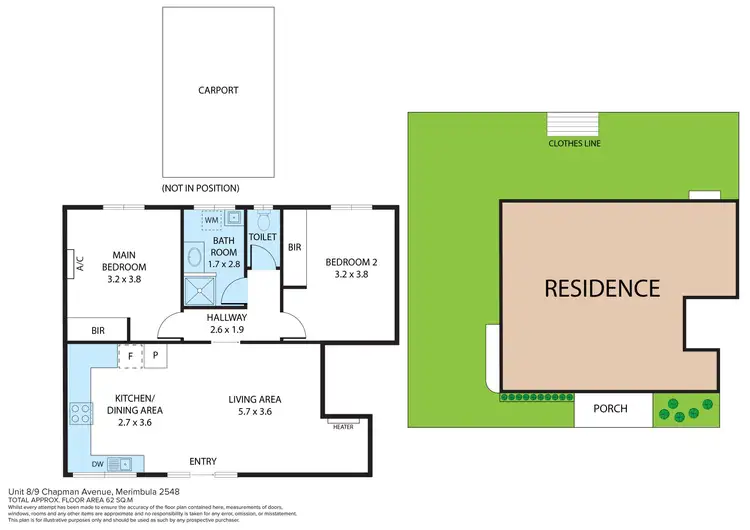Floorplan of Homely unit listing, 8/9 Chapman Avenue, Merimbula NSW 2548