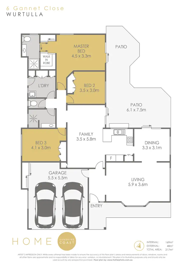 Floorplan of Homely house listing, 6 Gannet Close, Wurtulla QLD 4575