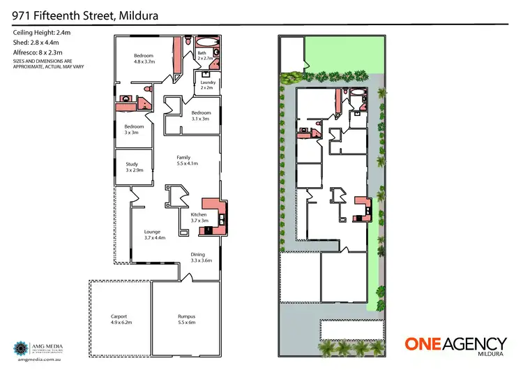 Floorplan of Homely house listing, 971 Fifteenth Street, Mildura VIC 3500