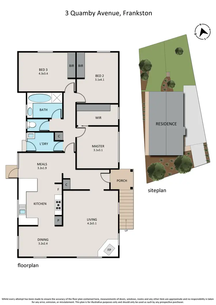 Floorplan of Homely house listing, 3 Quamby Avenue, Frankston VIC 3199