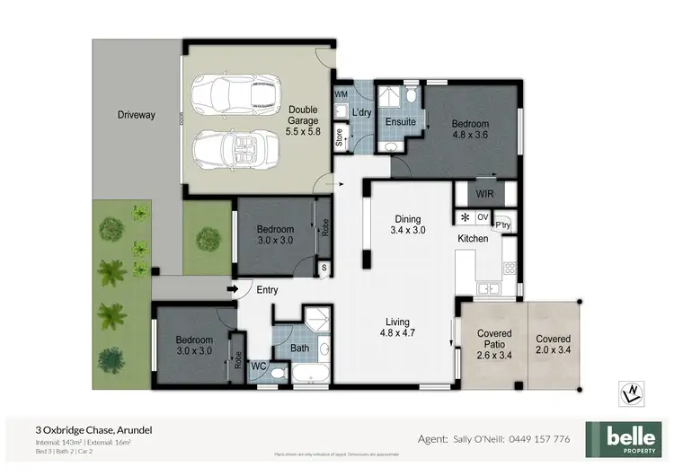 Floorplan of Homely house listing, 3 Oxbridge Chase, Arundel QLD 4214