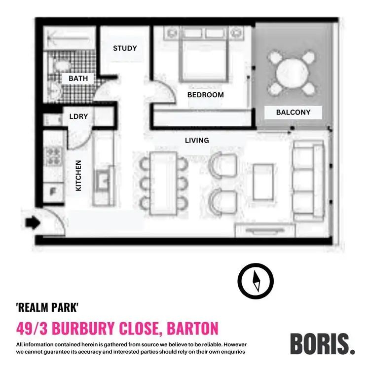 Floorplan of Homely apartment listing, 49/3 Burbury Close, Barton ACT 2600