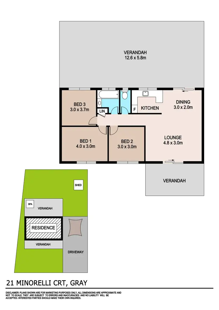 Floorplan of Homely house listing, 21 Minorelli Court, Gray NT 830