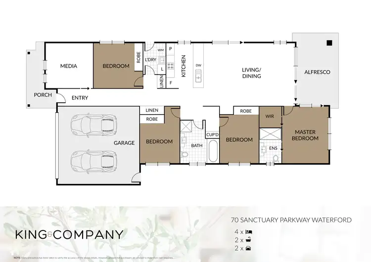 Floorplan of Homely house listing, 70 Sanctuary Parkway, Waterford QLD 4133
