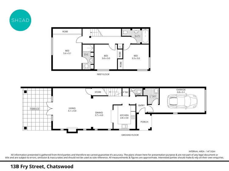 Floorplan of Homely house listing, 13B Fry Street, Chatswood NSW 2067