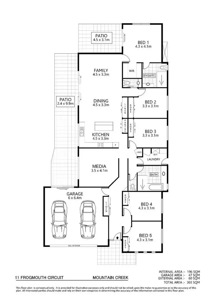 Floorplan of Homely house listing, 11 Frogmouth Circuit, Mountain Creek QLD 4557