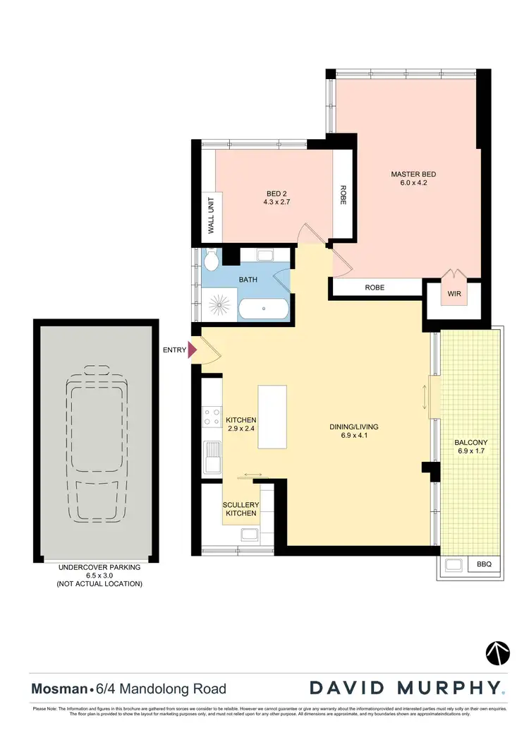 Floorplan of Homely apartment listing, 6/4 Mandolong Road, Mosman NSW 2088