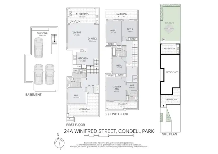 Floorplan of Homely semi-detached listing, 24A Winifred Street, Condell Park NSW 2200