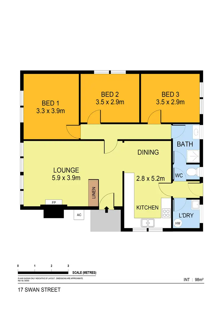 Floorplan of Homely house listing, 17 Swan Street, North Bendigo VIC 3550