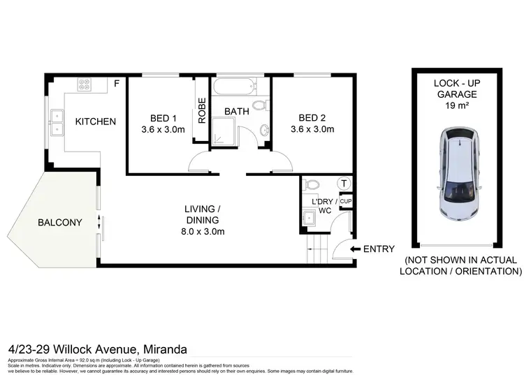 Floorplan of Homely apartment listing, 4/23-29 Willock Avenue, Miranda NSW 2228