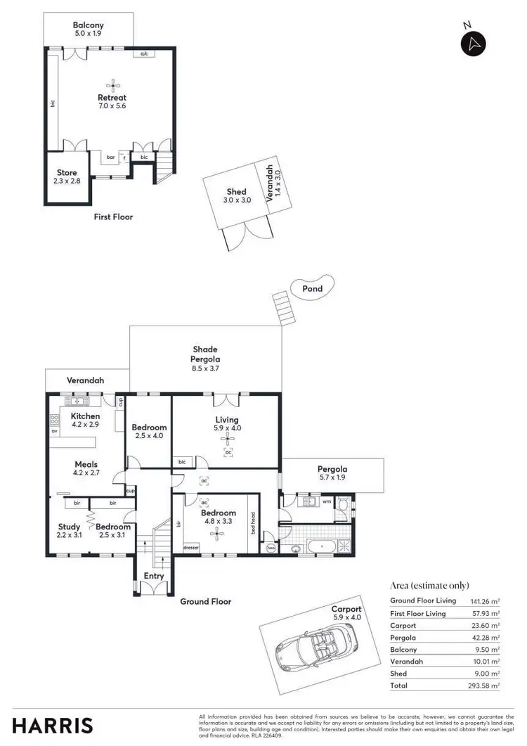 Floorplan of Homely house listing, 17 Tennyson Drive, Beaumont SA 5066