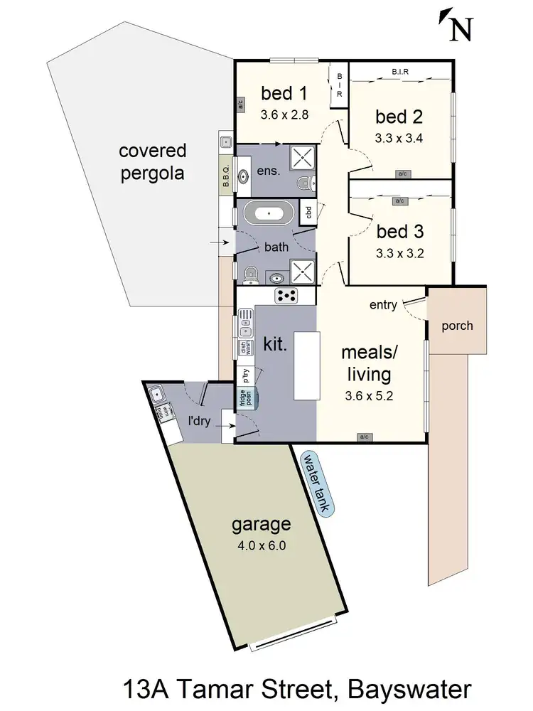 Floorplan of Homely house listing, 13A Tamar Street, Bayswater VIC 3153
