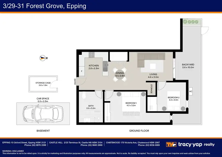 Floorplan of Homely apartment listing, 3/29 Forest Grove, Epping NSW 2121
