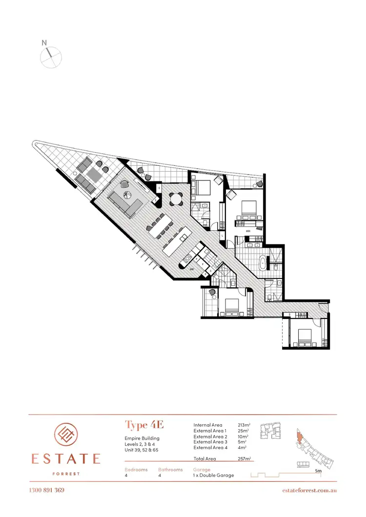 Floorplan of Homely apartment listing, 52/7 State Circle, Forrest ACT 2603