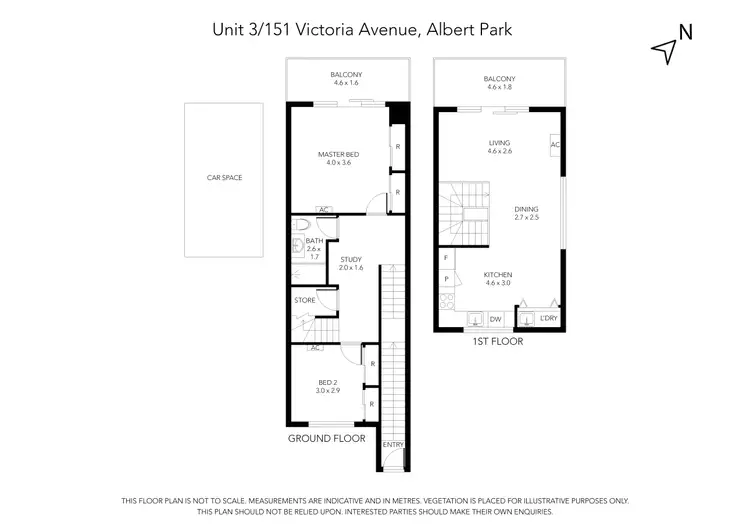 Floorplan of Homely apartment listing, 3/151 Victoria Avenue, Albert Park VIC 3206