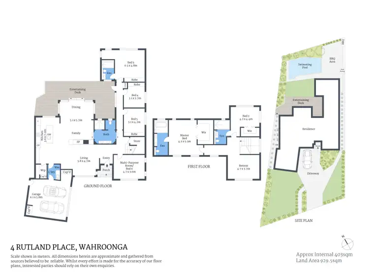 Floorplan of Homely house listing, 4 Rutland Place, Wahroonga NSW 2076