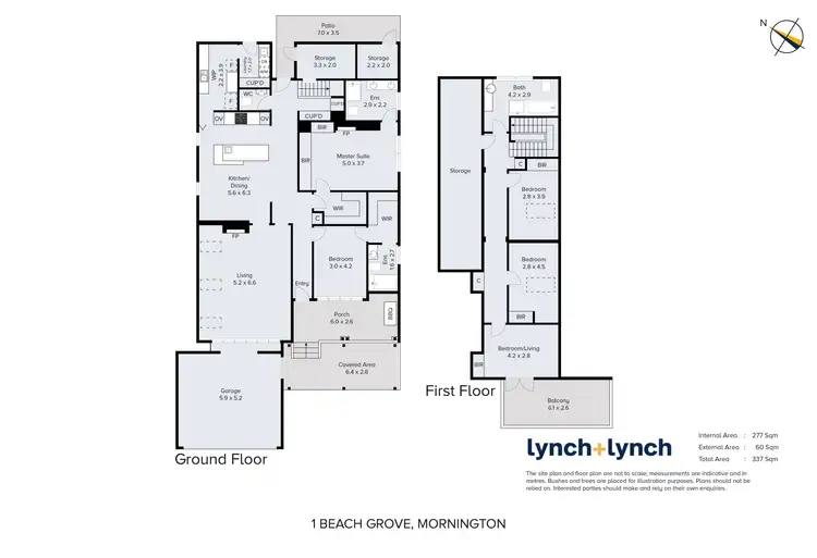 Floorplan of Homely house listing, 1 Beach Grove, Mornington VIC 3931