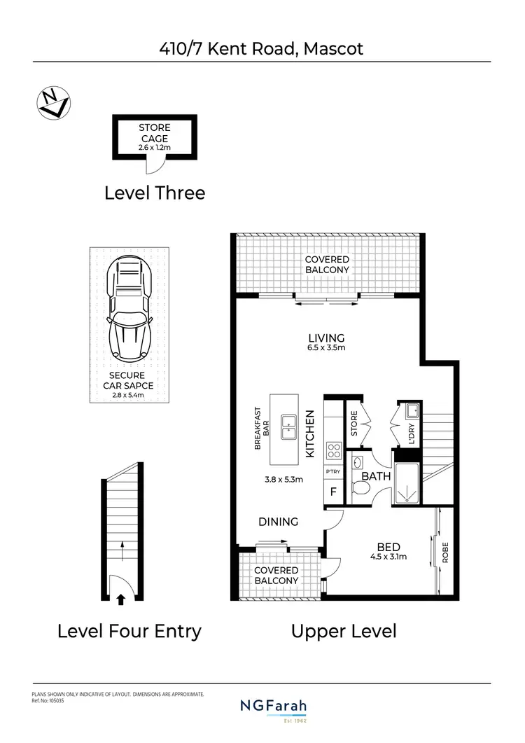 Floorplan of Homely apartment listing, 410/7 Kent Road, Mascot NSW 2020