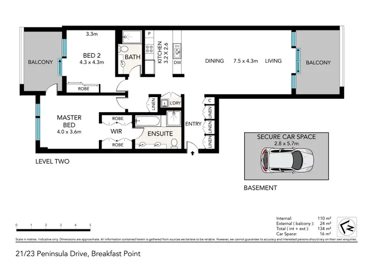 Floorplan of Homely apartment listing, 23/21-25 Peninsula Drive, Breakfast Point NSW 2137