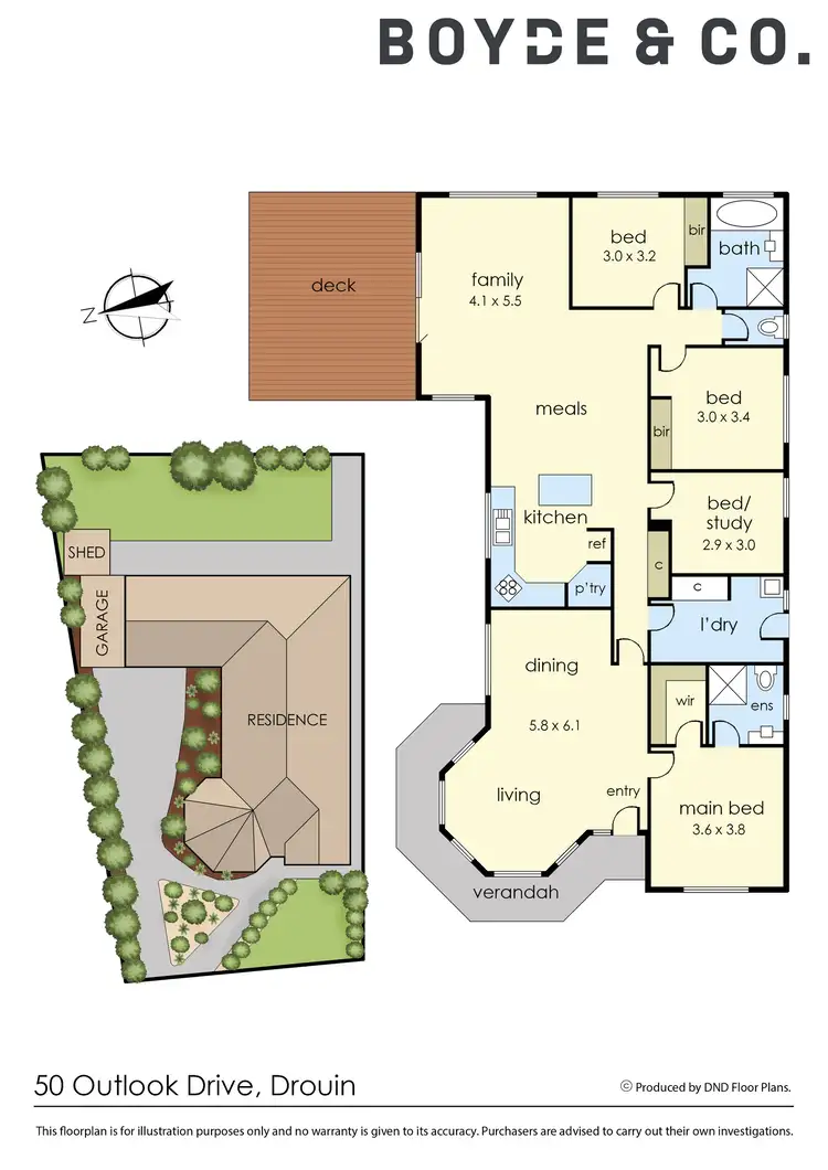 Floorplan of Homely house listing, 50 Outlook Drive, Drouin VIC 3818