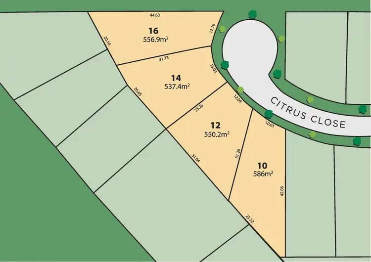 Floorplan of Homely land listing, 14 Citrus Close, Casula NSW 2170